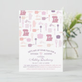 Küchen-Brautparty, auf Lager die Küche Einladung (Stehend Vorderseite)