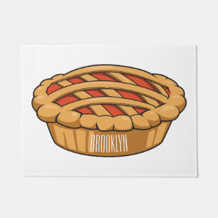 Kuchen-Cartoon-Illustration Fußmatte