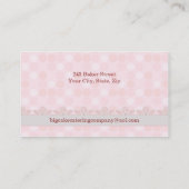 Kuchen-Catering Geschäfts-Karte Visitenkarte (Rückseite)