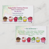 Kuchen-Catering-Geschäfts-Karte Visitenkarte (Vorne/Hinten)