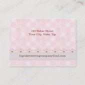 Kuchen-Catering Visitenkarte (Rückseite)