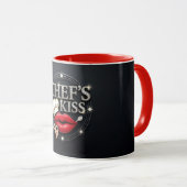 Küchen-Chef-Kuss-Tasse Tasse (VorderseiteRechts)