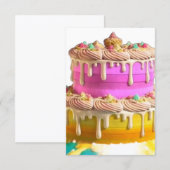 Kuchen Dankeskarte (Vorne/Hinten)