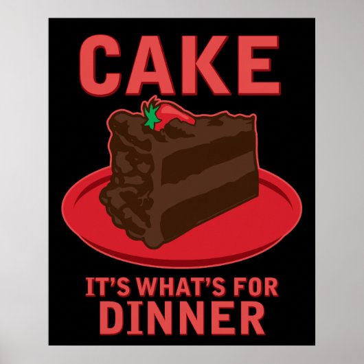 Kuchen, das ist, was für DInner Poster ist (Vorne)
