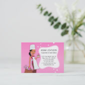 Kuchen-Dekor-Bäcker-Kuchen-Visitenkarte Visitenkarte (Stehend Vorderseite)