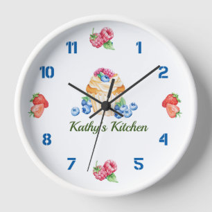 Küchen Delights Wanduhr, 8" Runde Acryl Uhr