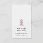 Kuchen-Designer-Visitenkarte Visitenkarte (Rückseite)