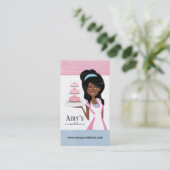 Kuchen-Designer-Visitenkarte Visitenkarte (Stehend Vorderseite)