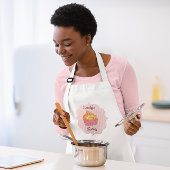 Kuchen-Diva-Rosa-Gewohnheits-Schürze Schürze