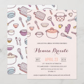 KÜCHEN-DUSCHEN-Brautpartyeinladung Einladung (Vorne/Hinten)