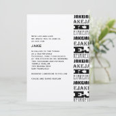 Kuchen Einladung (Stehend Vorderseite)