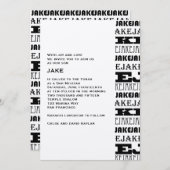 Kuchen Einladung (Vorne/Hinten)