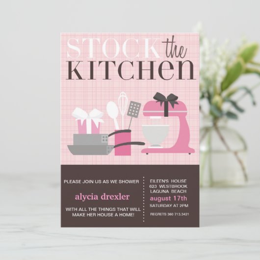 Küchen Einladung (Stehend Vorderseite)