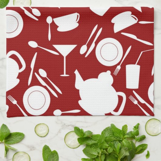 Küchen-Element-Muster Geschirrtuch (Gefaltet)