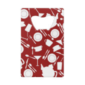 Küchen-Element-Muster Kreditkartenflaschenöffner (Rückseite)