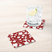 Küchen-Element-Muster Rechteckiger Pappuntersetzer (Vor Ort)