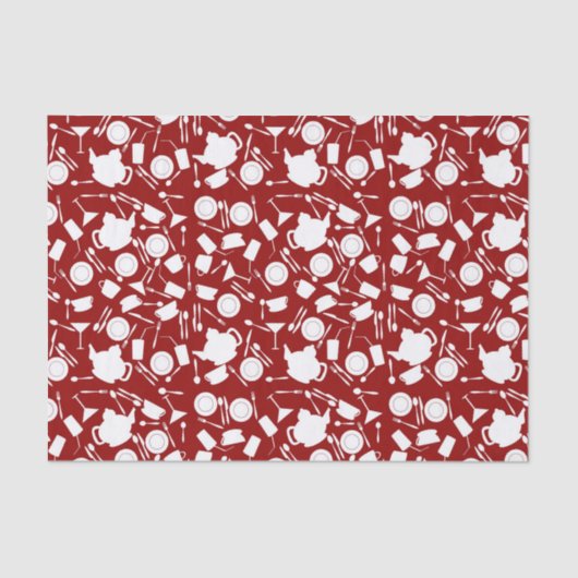 Küchen-Element-Muster Seidenpapier (Vorderseite)