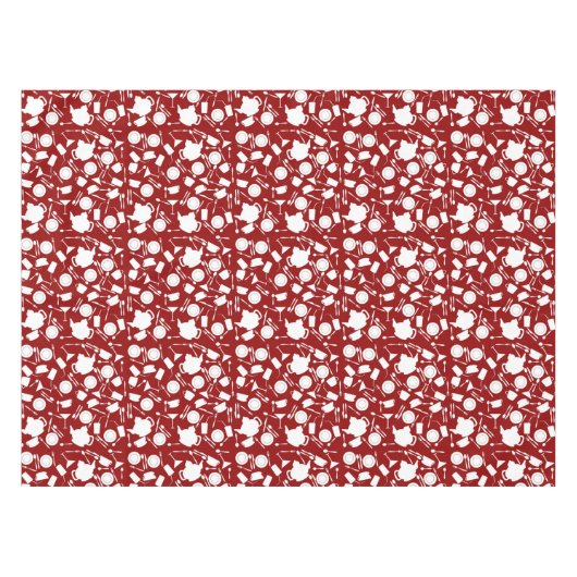 Küchen-Element-Muster Tischdecke (Vorderseite (Horizontal))