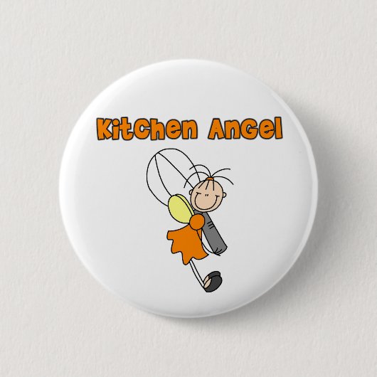 Küchen-Engel-Fee-Knopf Button (Vorderseite)