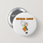 Küchen-Engel-Fee-Knopf Button (Vorne & Hinten)