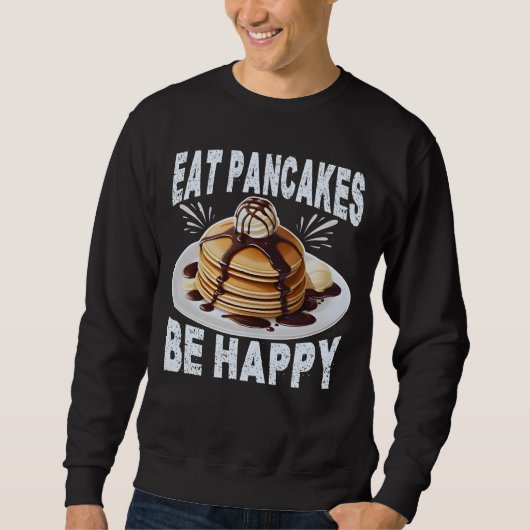 Kuchen essen glücklich sweatshirt (Vorderseite)