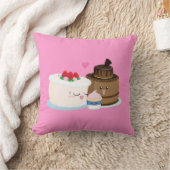 Kuchen-Familie Kissen (Decke)