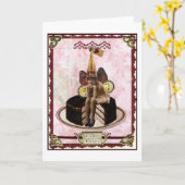 Kuchen-Fee Karte (Gelbe Blume)