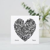 Küchen Feinschmecker Herzlich willkommen bei Hochz Einladung (Stehend Vorderseite)