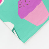 Kuchen-Fleece blacket Fleecedecke (Ecke)