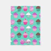 Kuchen-Fleece blacket Fleecedecke (Vorderseite)