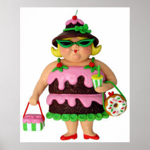 Kuchen-Frau Poster