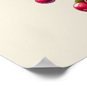 Kuchen, frisch gebacken, Truthühner Poster (Ecke)