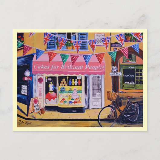 Kuchen für brillante Menschen Postkarte (Vorderseite)