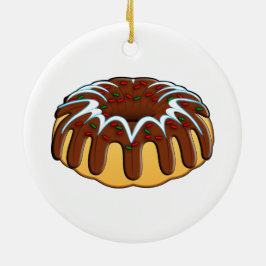 Kuchen für die Weihnachtsklassische Runde Keramik Ornament