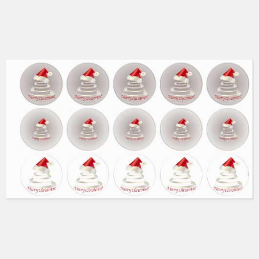 Kuchen für Santa Etiketten (Blatt)
