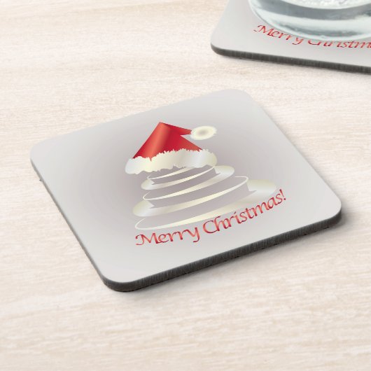 Kuchen für Santa Getränkeuntersetzer (Linke Seite)