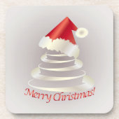 Kuchen für Santa Getränkeuntersetzer (Vorderseite)