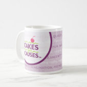 Kuchen für Ursachen-Fahnen-Tasse Kaffeetasse (Vorderseite Links)