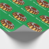 Kuchen für Weihnachtswrapping Papier dekoriert Geschenkpapier (Ecke)