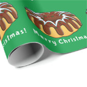 Kuchen für Weihnachtswrapping Papier dekoriert Geschenkpapier (Rolleneckpunkt)