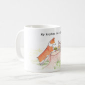 Küchen-Gärtner - Corgi und Häschen Kaffeetasse (Vorderseite Links)