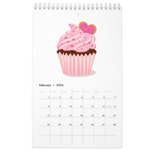 Kuchen-Gebäck-Kalender Kalender (Feb 2026)