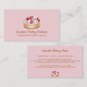 Kuchen gepökelte Creme Beerobst süß Visitenkarte (Vorne/Hinten)