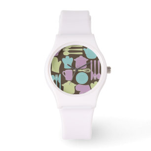 Küchen-Gerät-Muster 2 Armbanduhr