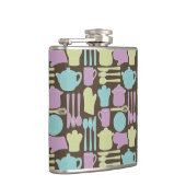 Küchen-Gerät-Muster 2 Flachmann (Rechts)