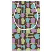 Küchen-Gerät-Muster 2 Kleine Geschenktüte (Rückseite)