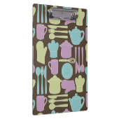 Küchen-Gerät-Muster 2 Klemmbrett (Rechts)