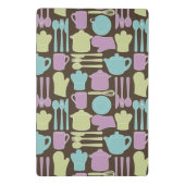 Küchen-Gerät-Muster 2 Mini Klemmbrett (Rückseite)