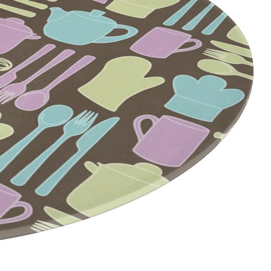 Küchen-Gerät-Muster 2 Schneidebrett (Ecke)