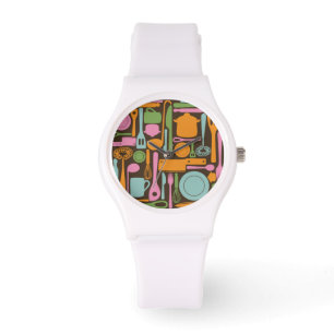 Küchen-Gerät-Muster 3 Armbanduhr